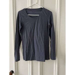 No Boundaries dark gray scoppneck long sleeve shirt L